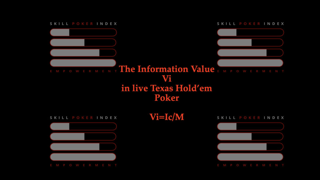 Copertina per art. Information Value - Vi - skill poker index in allinchannel.com