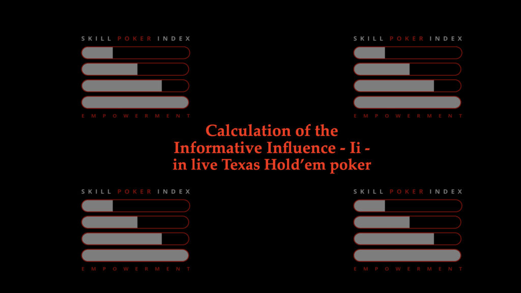 Copertina Calcolo Influenza Informativa Ii per skill poker index in allinchannel.com