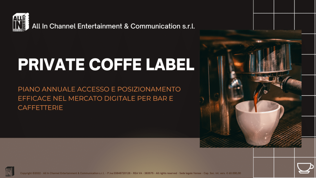 Copertina Private Coffee Label in allinchannel.com