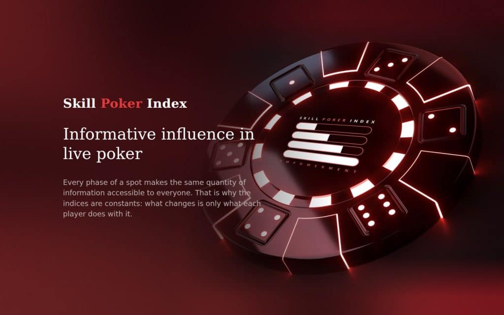 Informative influence in live poker